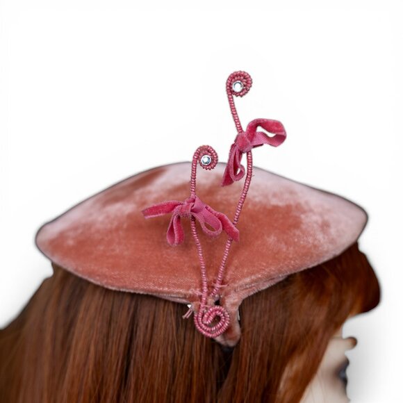 Vintage Velvet Hat Lot – 10 Mid-Century Styles main image 14